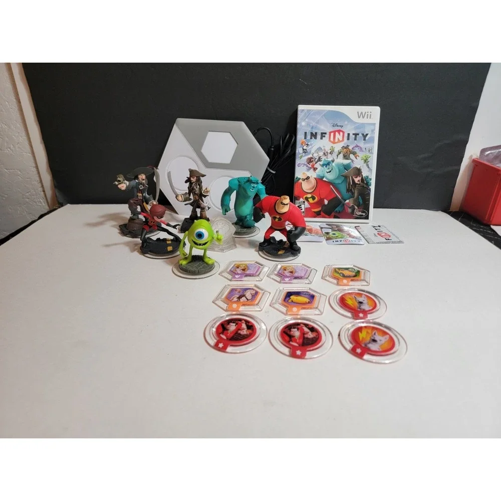 Wii Disney Infinity Games, Portal, Characters, Power Discs Mixed Lot